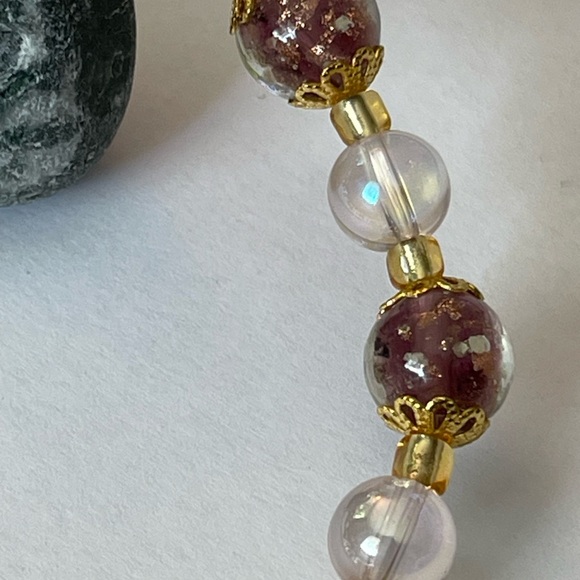 Liuli Glass Beads Bracelet Glow In The Dark - Picture 4 of 5